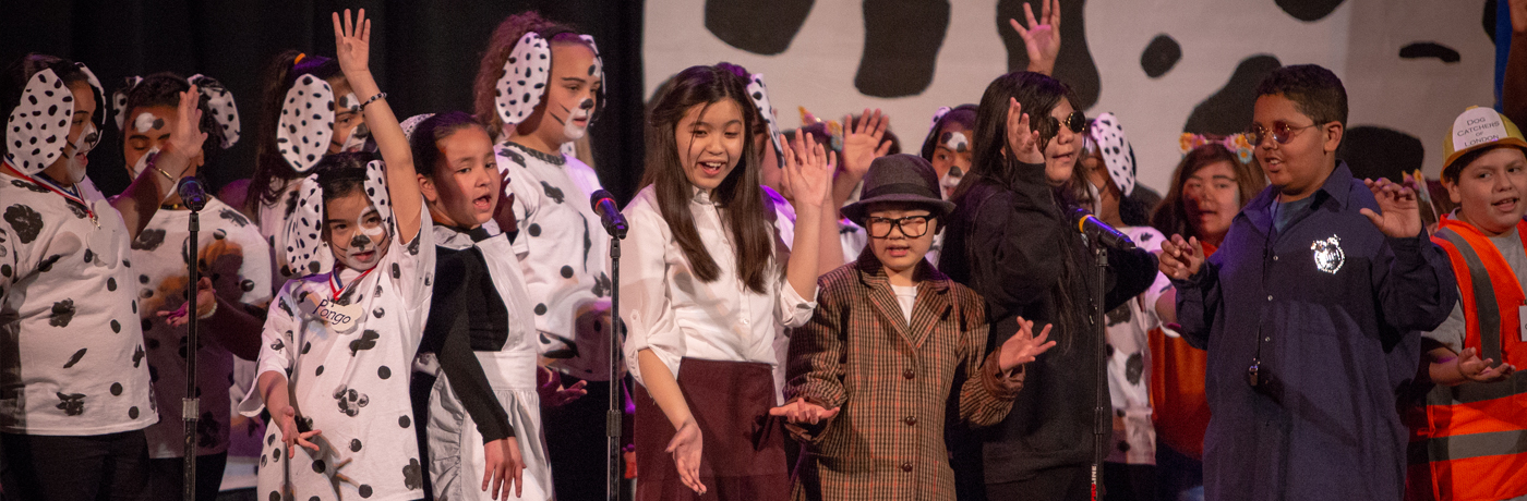 Findley Elementary School Students Performing a Musical
